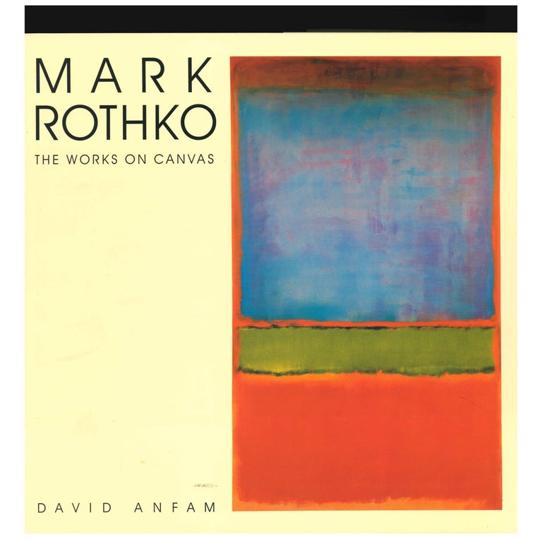 MARK ROTHKO, The Works on Canvas "book' For Sale