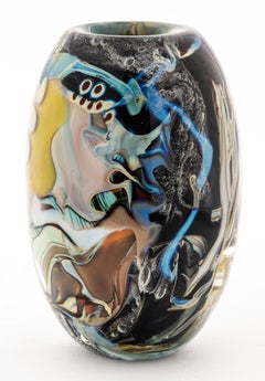 Mark Russell Contemporary Art Glass Vase