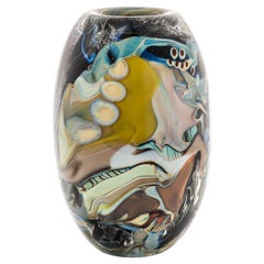 Mark Russell Contemporary Art Glass Vase
