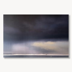 Passage entre les deux : Peinture à l'huile abstraite sur toile, 2010s, New, 48x72