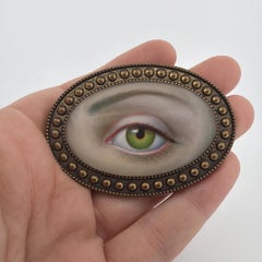 Mark Ryden Lovers Eye Brooch MR 2015 Limited Edition Dome Crystal Pin