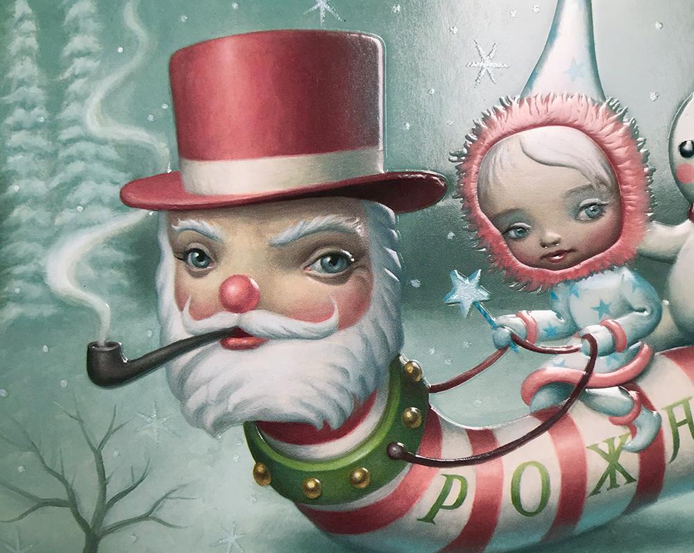 MARK RYDEN: Santa Worm - Lowbrow-Kunst:: Surrealismus:: Americana – Print von Mark Ryden