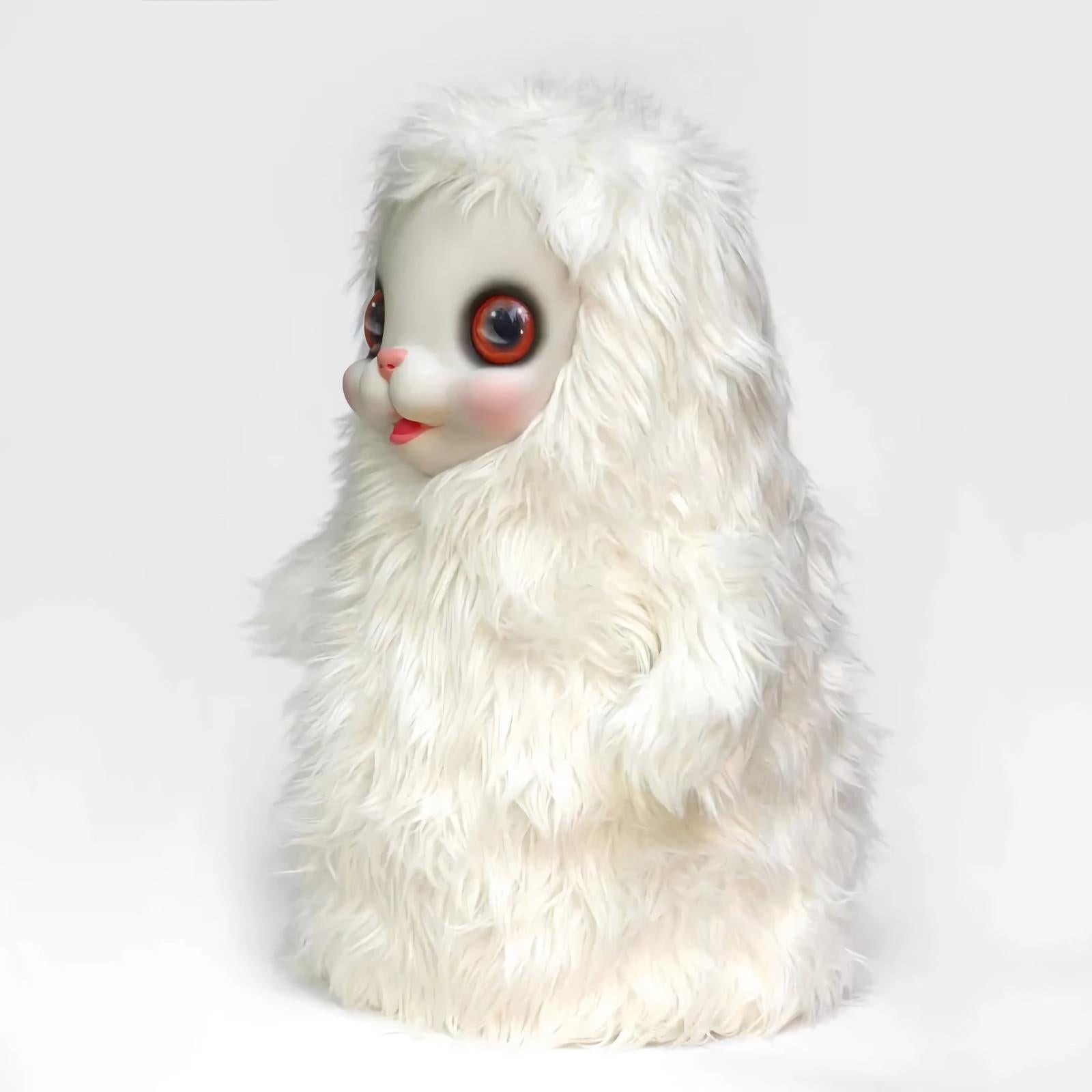 MARK RYDEN - YUKI THE YOUNG YAK (WHITE) Limited Surrealism Lowbrow Art Design - Sculpture by Mark Ryden