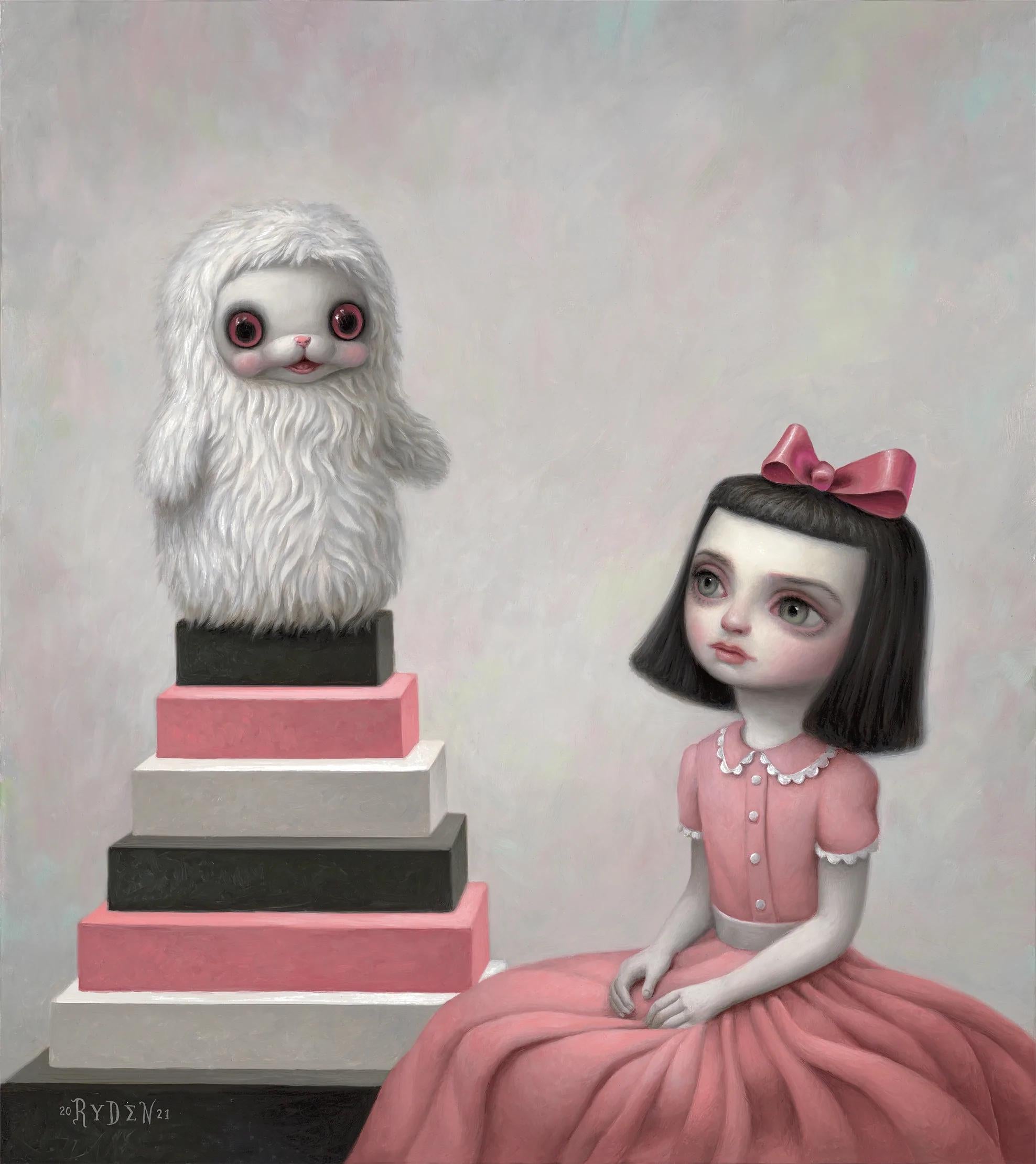 MARK RYDEN - YUKI THE YOUNG YAK (WHITE) Limited Surrealism Lowbrow Art Design - Surrealist Sculpture by Mark Ryden