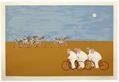 In Transit 1980 Large Signed Screen Print