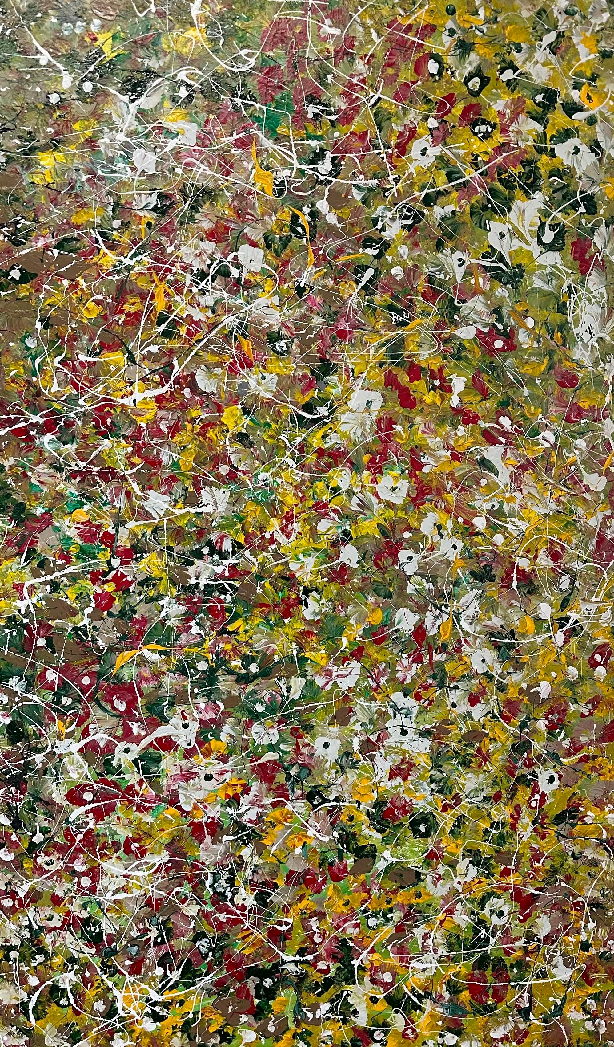 Mark Schiff Abstract Painting - Fall Lilies