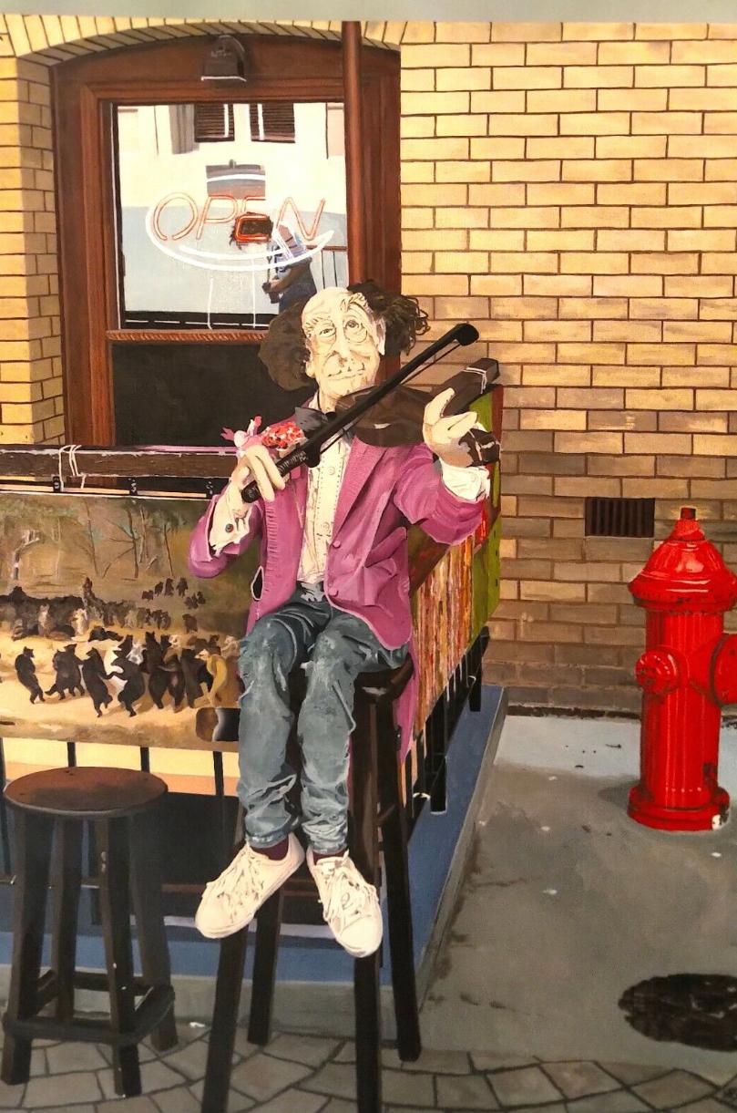 Violinista -- Pintura al óleo original del renombrado artista Mark Schiff

26" x 32" Óleo sobre lino Pintura original de la colección Tropicana.

Se trata de un cuadro único y original del que no se han hecho copias de ningún tipo.

No se puede