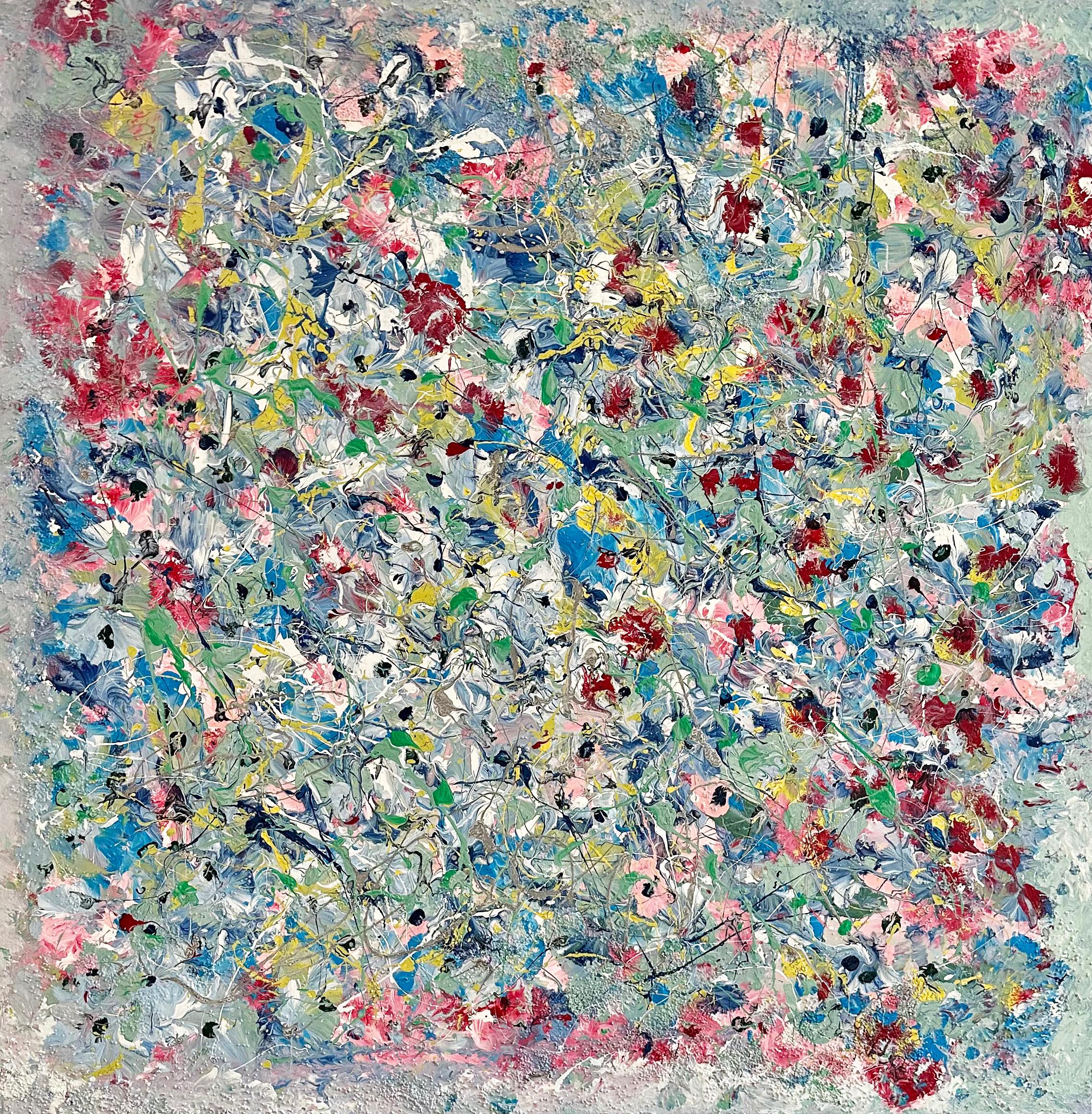 Mark Schiff Abstract Painting - Florence Lilies