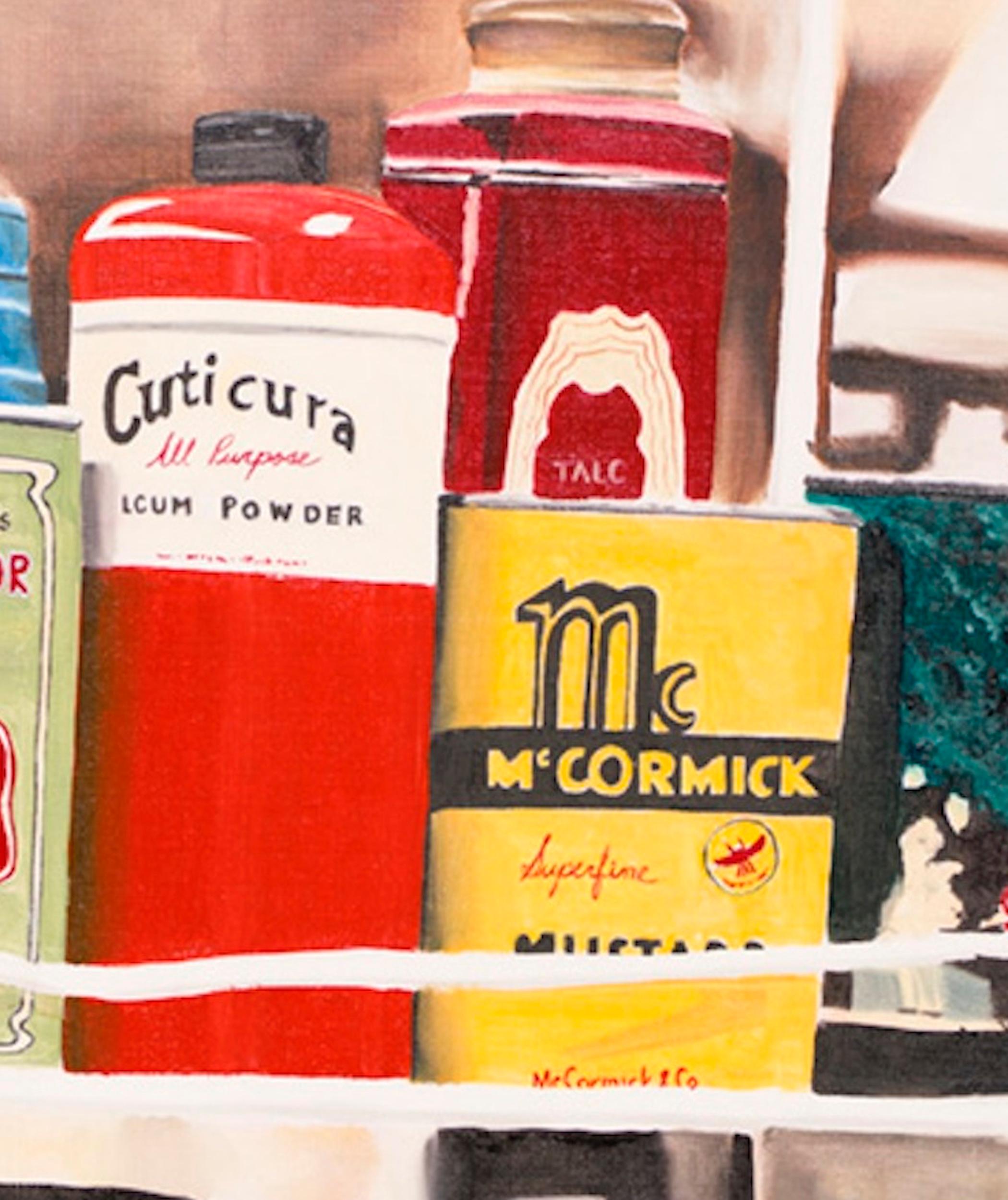McCormick Mustard - Original Oil Painting by Renowned Photorealist Mark Schiff For Sale 1