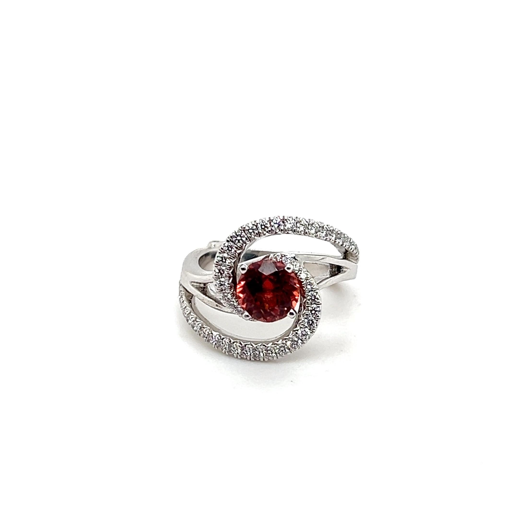 Mark Schneider Contemporary Spessartine Garnet and Diamond Constellation Ring 6