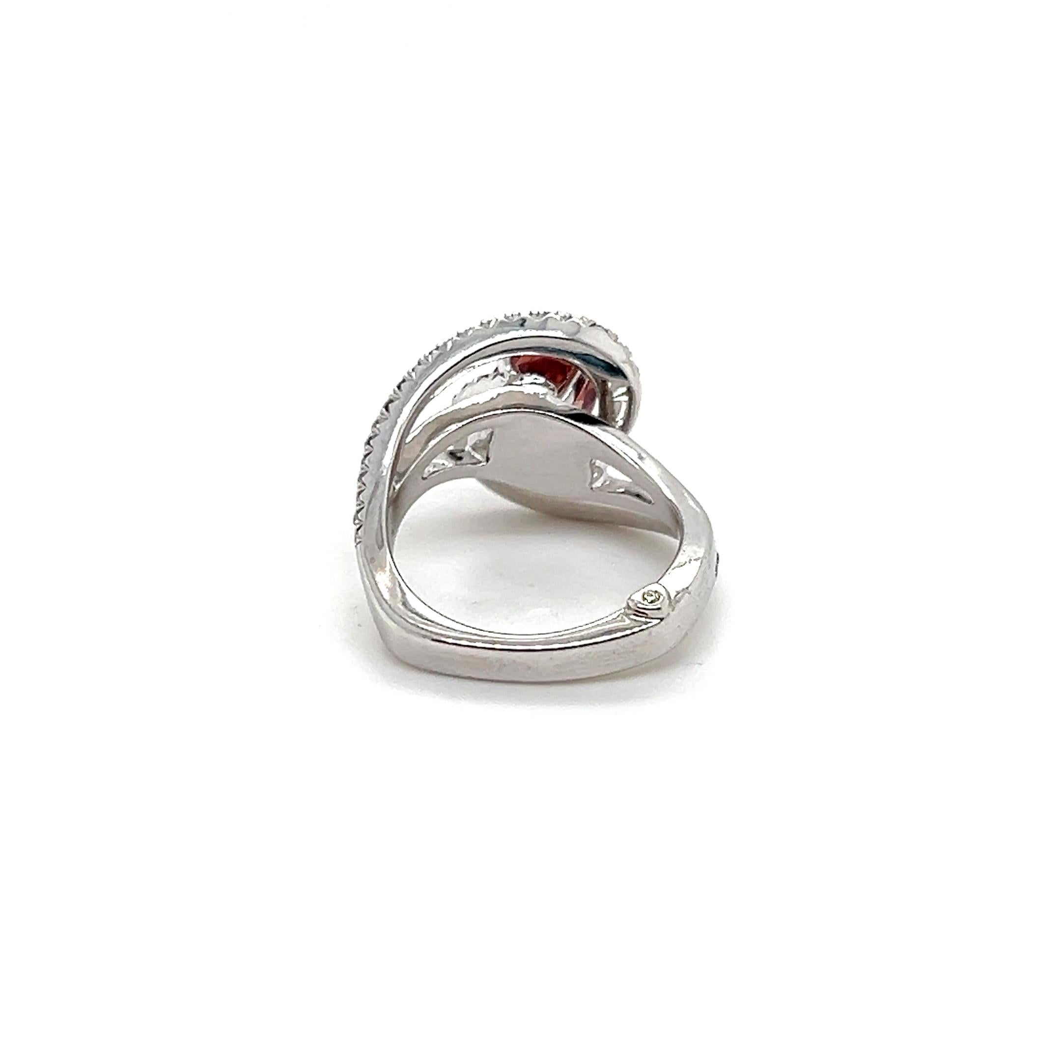 Mark Schneider Contemporary Spessartine Garnet and Diamond Constellation Ring 7