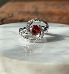 Mark Schneider Anillo Contemporáneo Constelación de Granate de Espessartina y Diamante