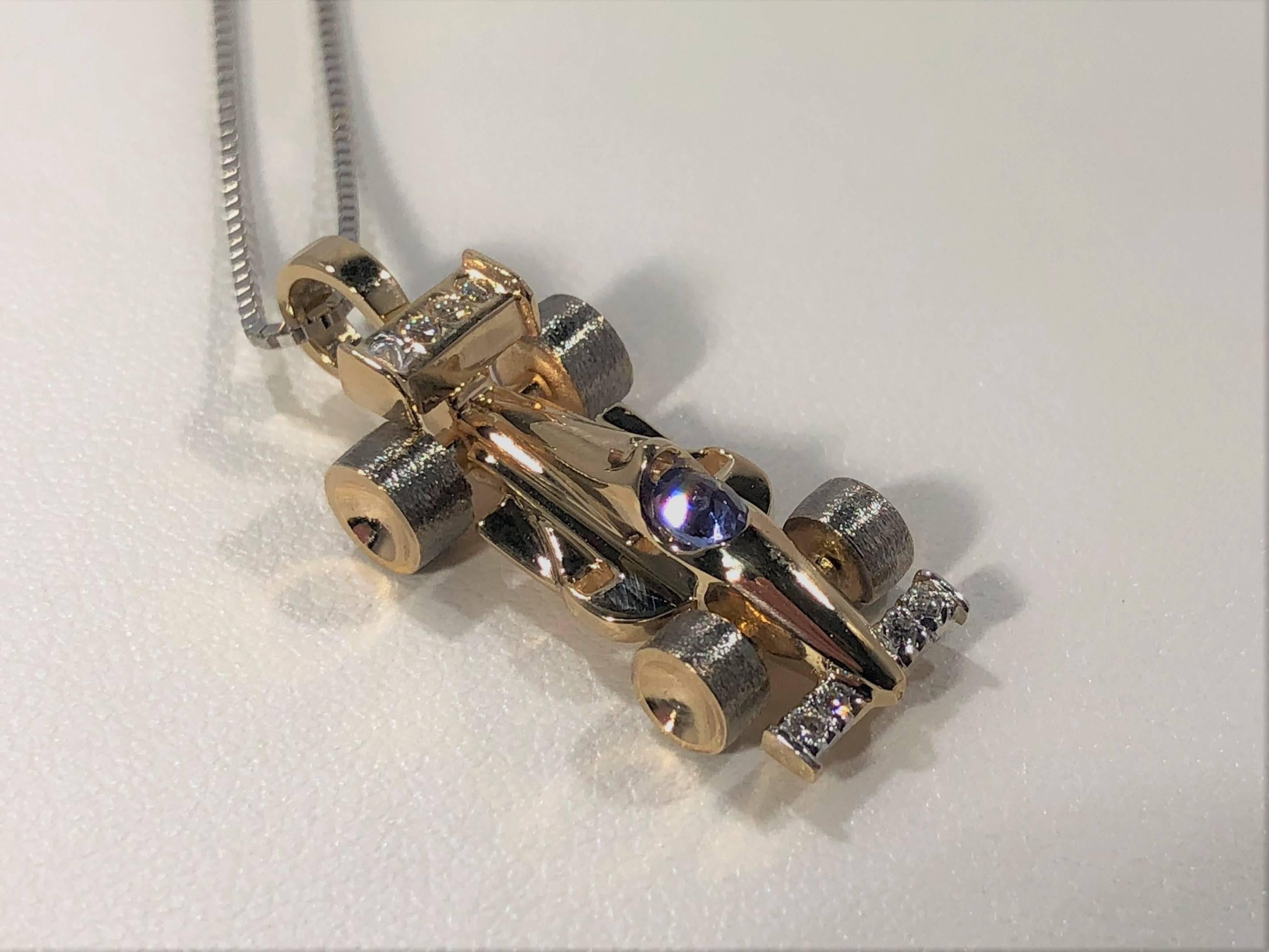 f1 car necklace