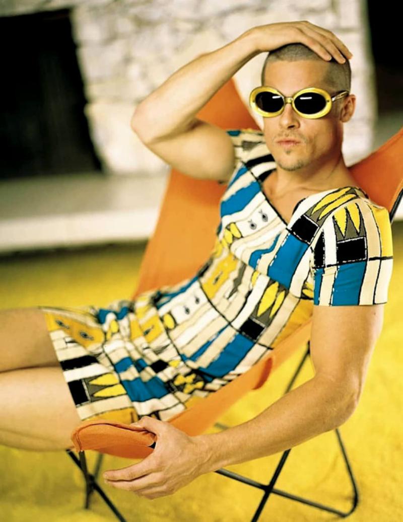 Mark Seliger Portrait Photograph – Brad Pitt für Rolling Stone, Kunstfotografie, 1999