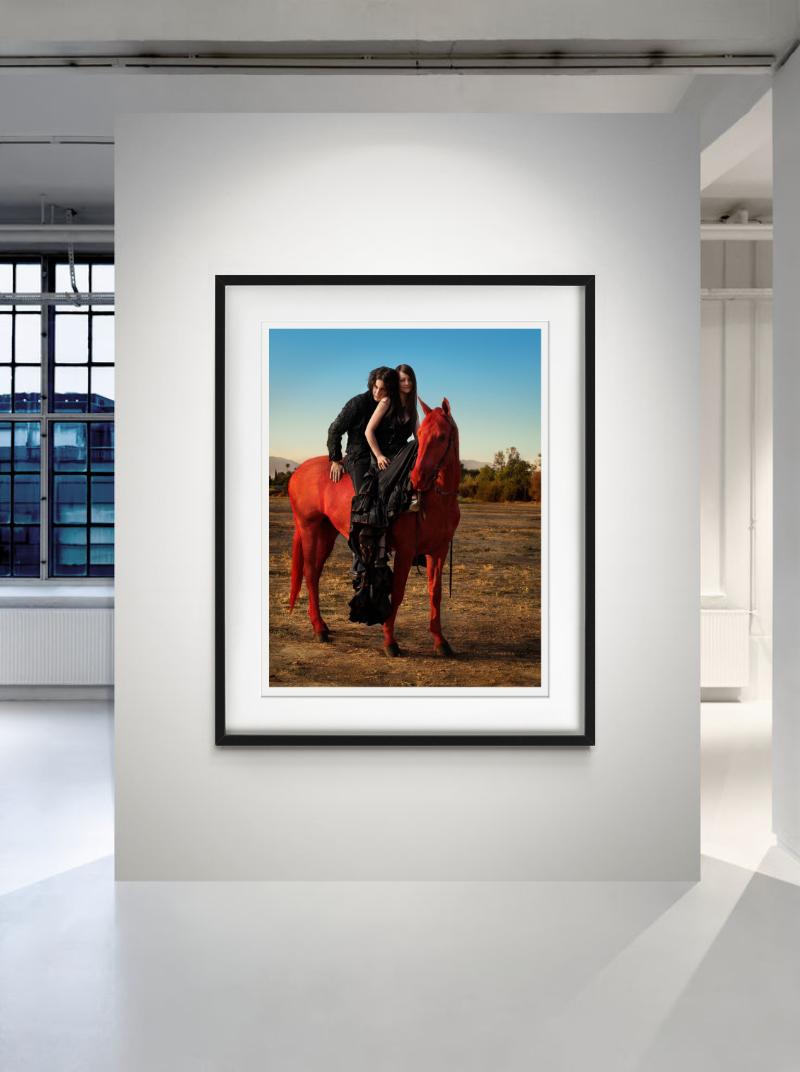 White Stripes, Jack and Meg White, Fine Art Photography, 2007 - Black Portrait Photograph by Mark Seliger