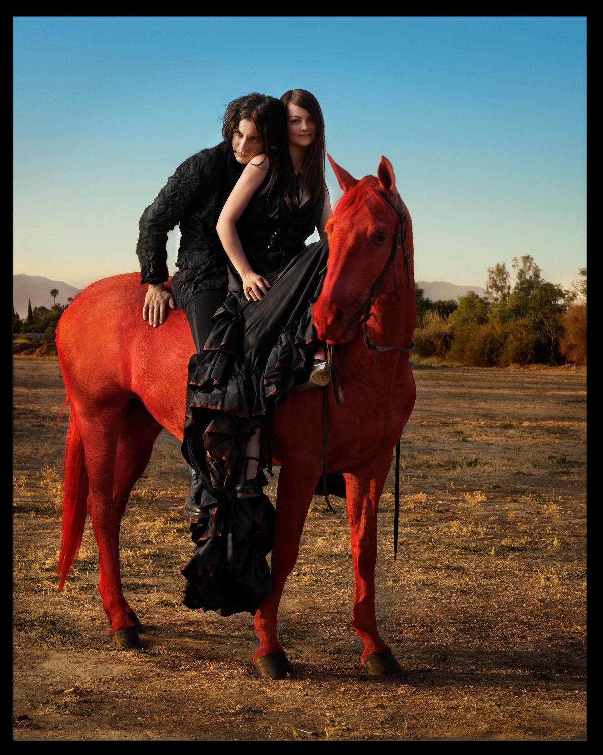 Mark Seliger Portrait Photograph - White Stripes, Jack and Meg White, Fine Art Photography, 2007