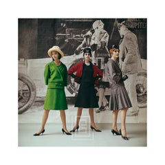 Vintage 1920's Backdrop, Vert Gazon, Gavroche, and Flirt by Dior, 1961