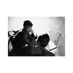 Audrey Hepburn y William Holden en el plató de Sabrina, Run Lines, 1953