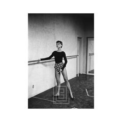 Vintage Audrey Hepburn in the Ballet Studio, 1953