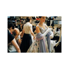 Backstage Chal Floral Balmain, 1954