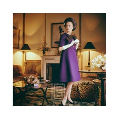 Vintage Designer's Homes,  Dior Purple Dress, 1960