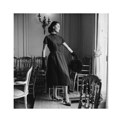 Dior, Alla in Kreide-mitaine, Hut, 1953