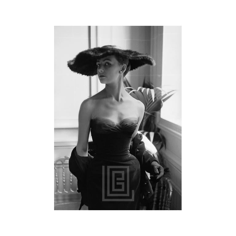 Mark Shaw Black and White Photograph - Dior, Eugenie wears Clorinde, 1954