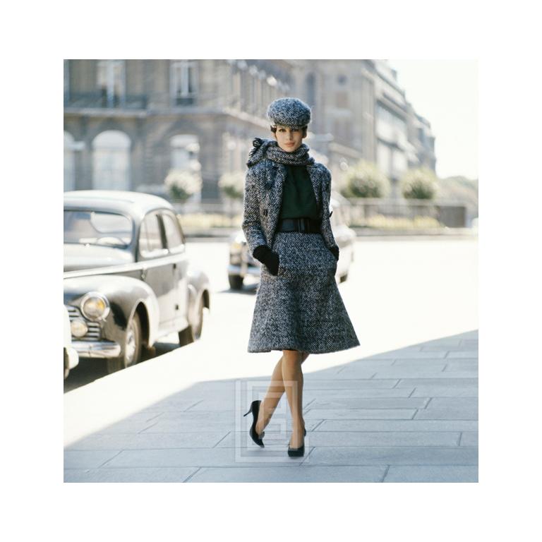 Mark Shaw Color Photograph - Dior, Gamin Tweed, 1961.
