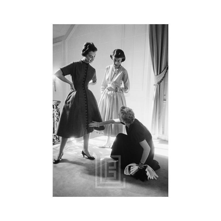 Mark Shaw Figurative Photograph - Dior, Victorine Mile dress, 1953