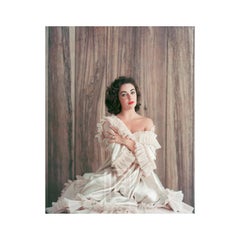 Vintage Elizabeth Taylor in Frills, Portrait with Bare Shoulder, 1956