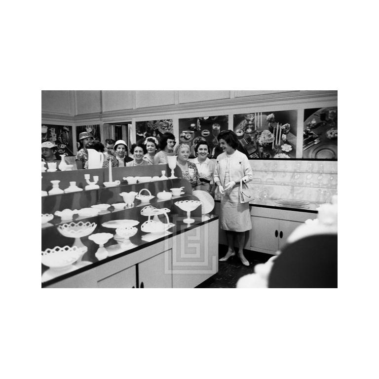 Mark Shaw Black and White Photograph - Kennedy Campaign, Jackie Meets Local Ladies, 1959