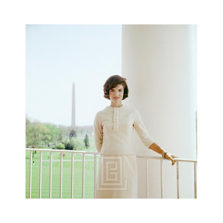 Mark Shaw Color Photograph - Kennedy, Jackie Color with Monument