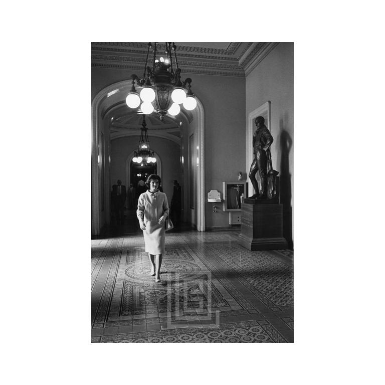 Mark Shaw Portrait Photograph - Kennedy, Jackie in the Old Senate Office Building