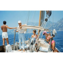 Kennedy, Viaje a Ravello, Gianni y Marella Agnelli en su yate