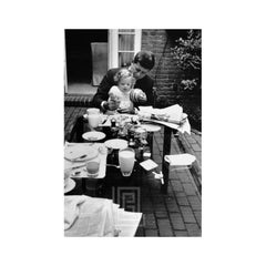 Vintage Kennedys, John and Caroline with Ball at Breakfast, Georgetown