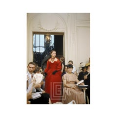 Salon Dior Portobello-Rotes Kleid, 1954