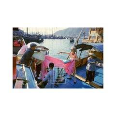 Vintage Tiger Morse in Peach on Boat 02, Hong Kong, 1962