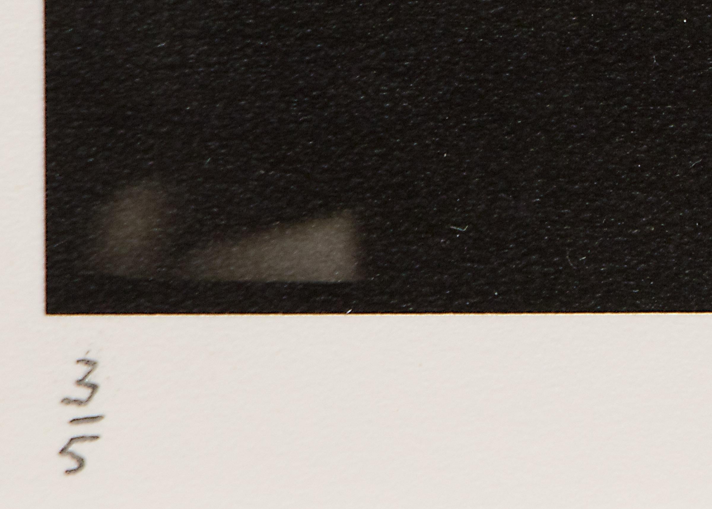 Bleistift signierte Aktfotografie des Torso mit mundgeblasenem Hemd, Mark Sink Foto, 1980er Jahre im Angebot 4