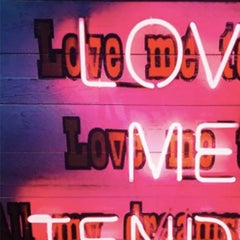 Elvis Love Me Tender NEON ART