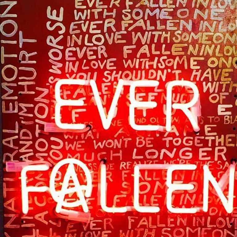 Ever Fallen, Original. neon  - Contemporary Mixed Media Art by Mark Sloper