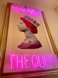 God Save the Queen NEON original signed