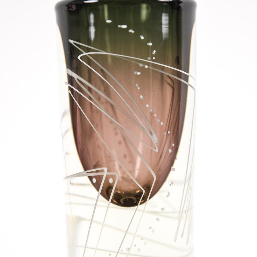 Mark Sudduth Studio art glass vase.