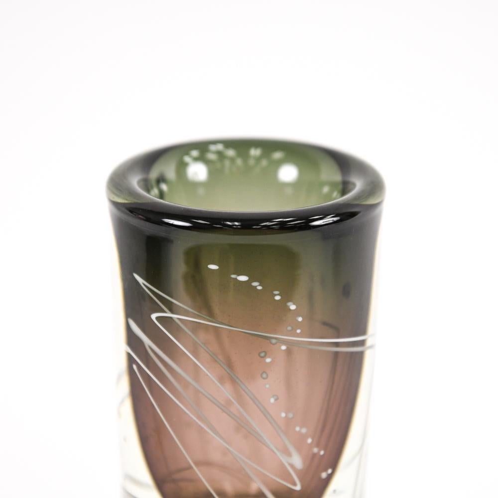 Vaso in vetro artistico dello Studio A di Mark Sudduth In condizioni buone in vendita a New York, NY