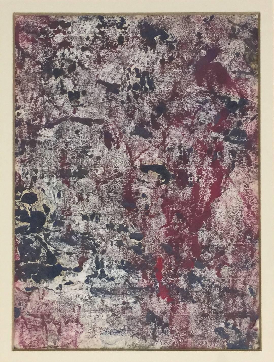 Mark Tobey Abstract Painting - Abstract Flock - Monotype, Oil and Tempera on Paper - 1965 ca.