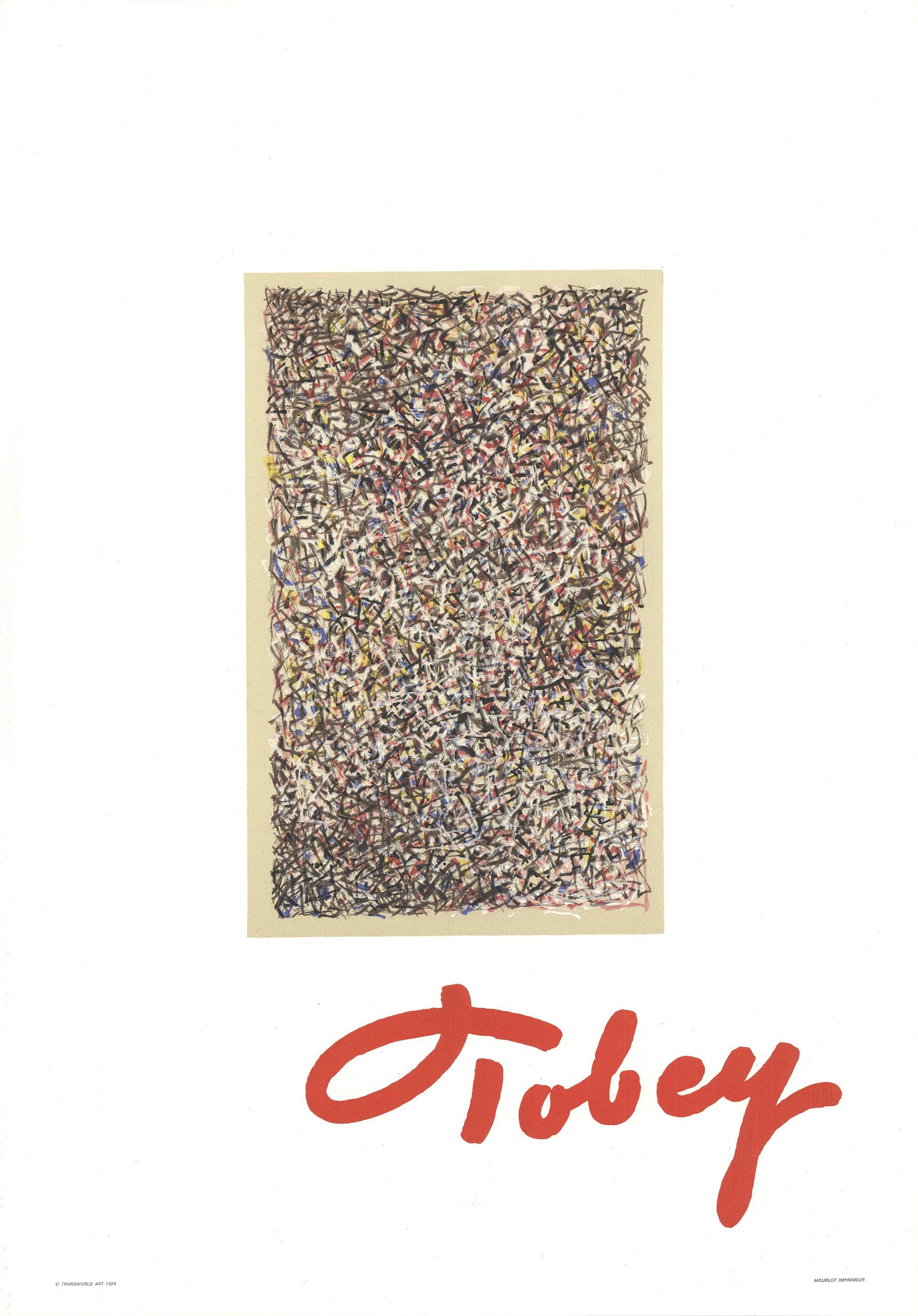 1974 'Buntes Glas' – Print von Mark Tobey
