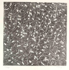 Abstract Composition -  Etching and Aquatint by Mark Tobey - 1970