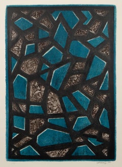 Apparuit, Abstract Expressionist Screenprint by Mark Tobey