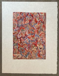 „Flame of Colors“ Mark Tobey 1974 Lithographie, signiert