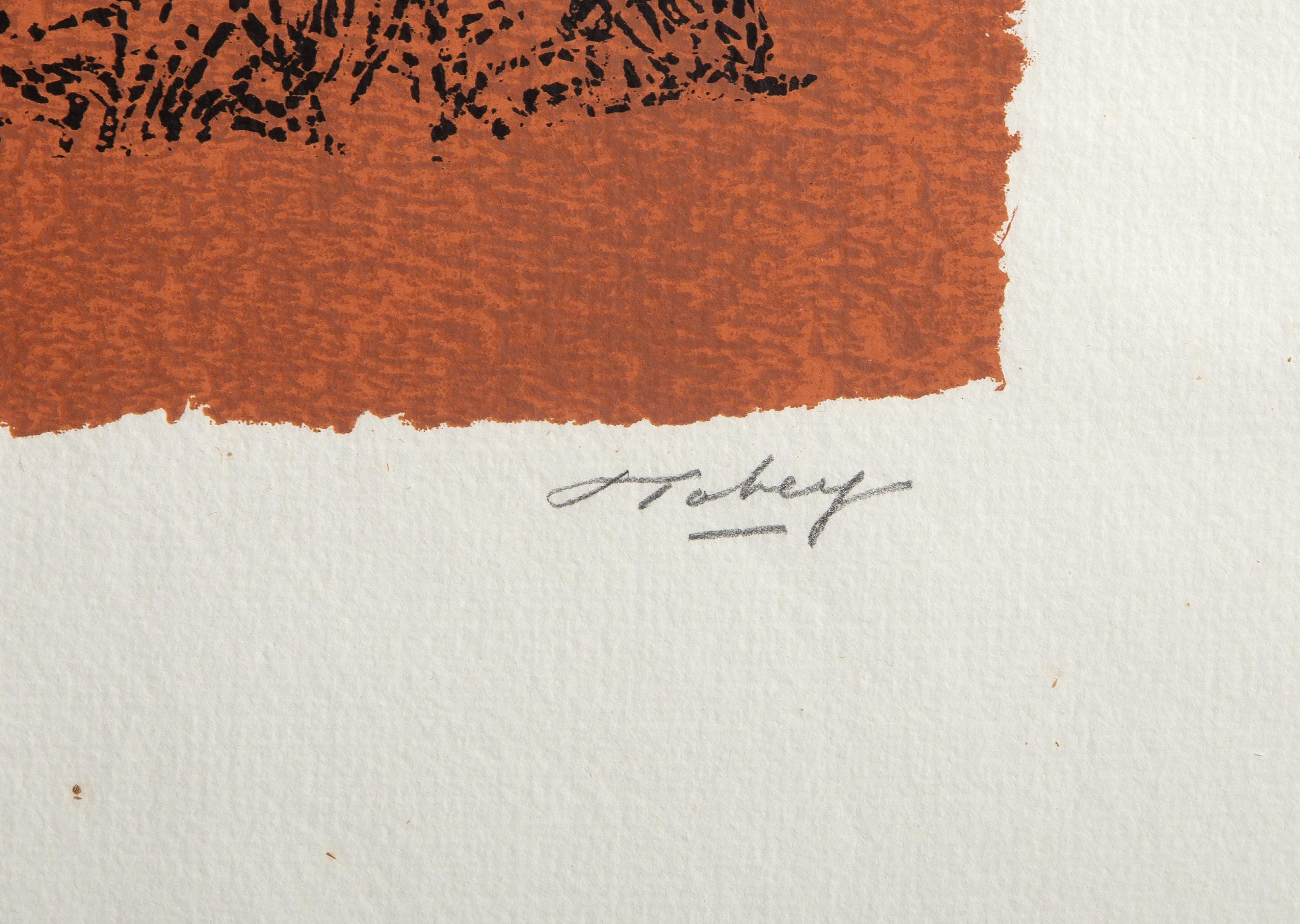 Danza folclórica del Día de la Independencia, serigrafía moderna de Mark Tobey en venta 3