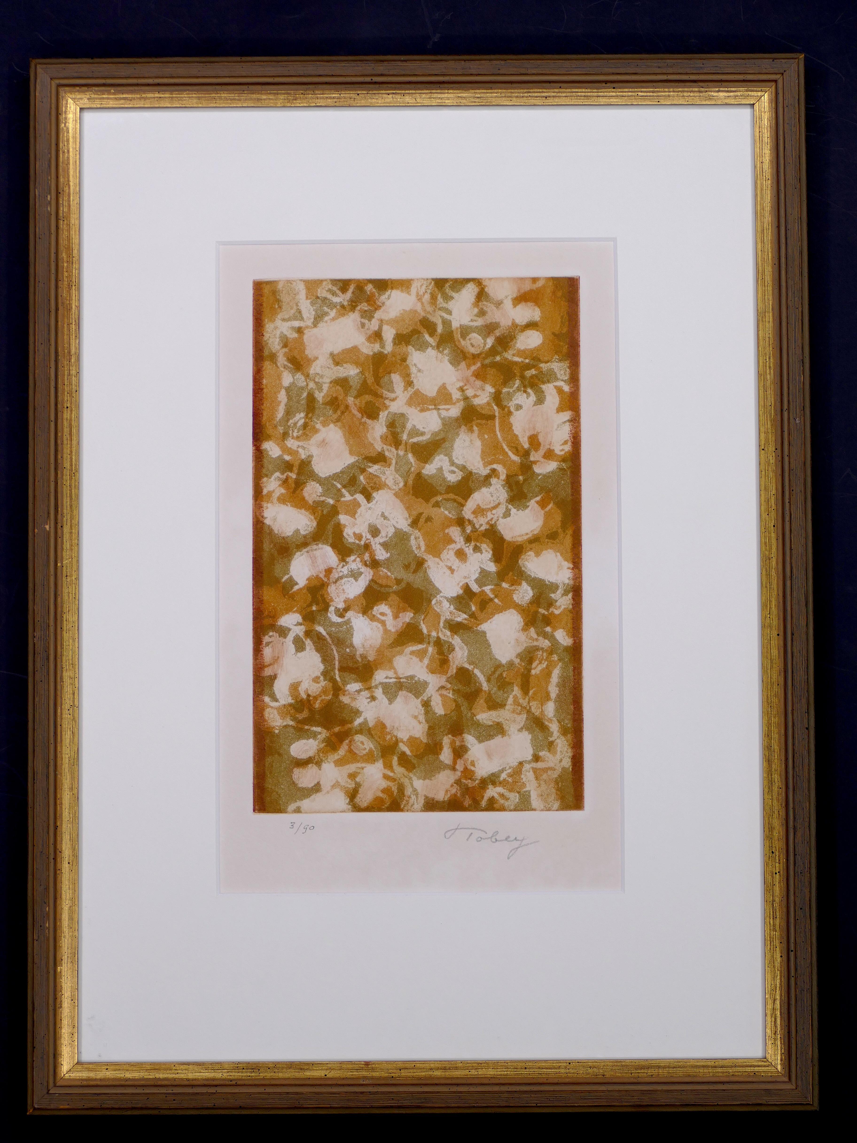 Golden Days - Original Etching and Aquatint by Mark Tobey - 1974 2